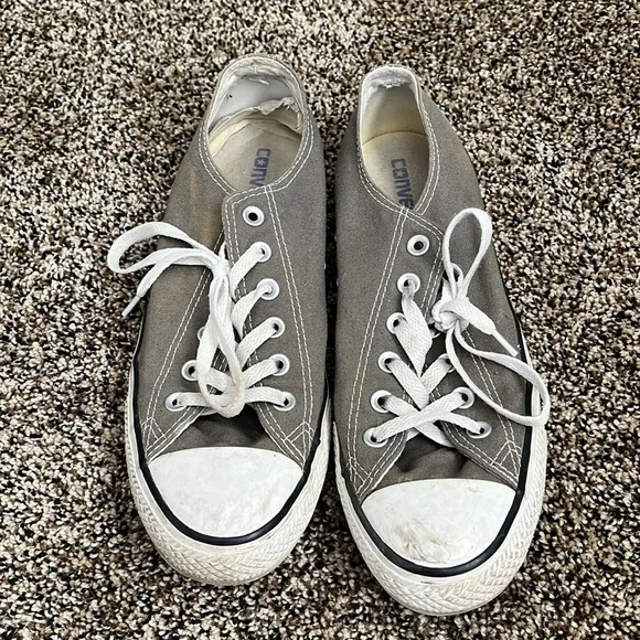Converse Chuck Taylor All Star Charcoal Sneakers, worn - Picture 1 of 6